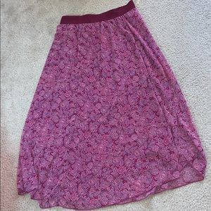 WOMENS Lularoe Lucy multi colored Skirt NWT